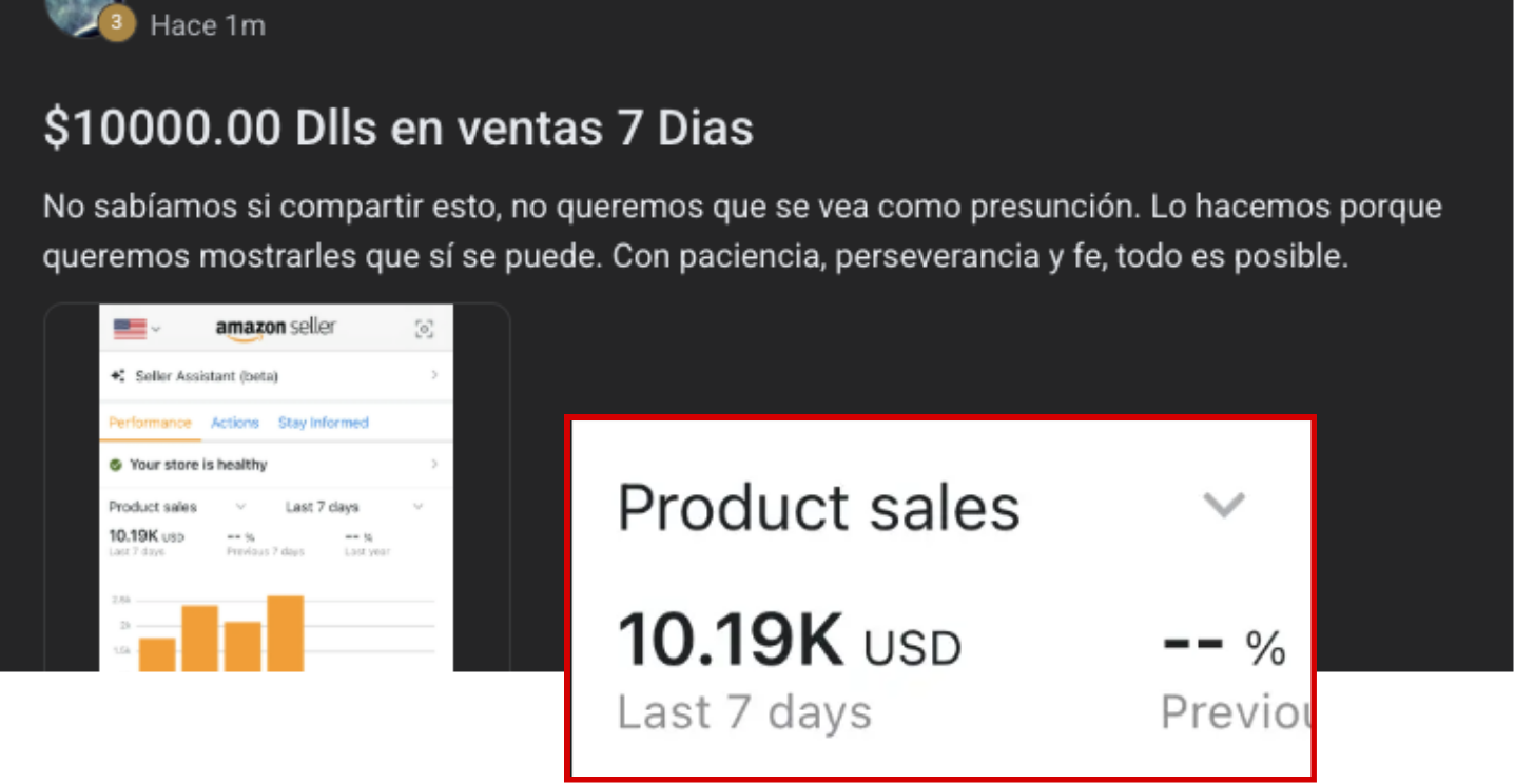 Testimonio 2 — $10,000 en 7 días